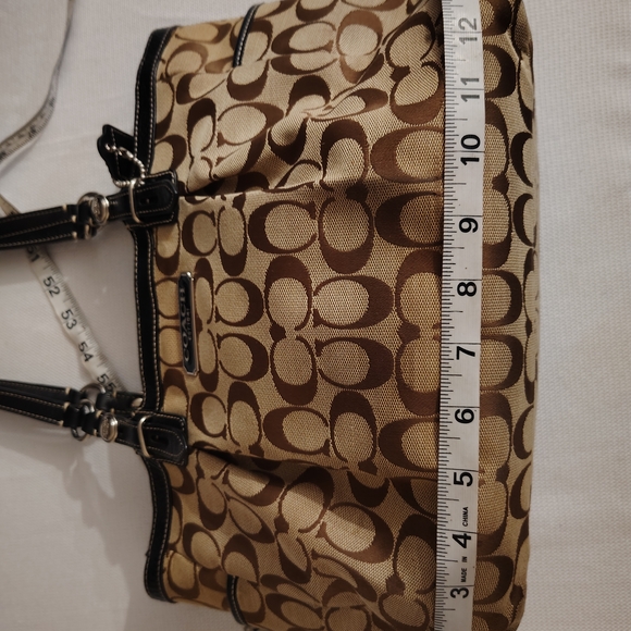 Authentic LNWT Coach Signature Brown and Black Tote Bag F15146 - Picture 12 of 16